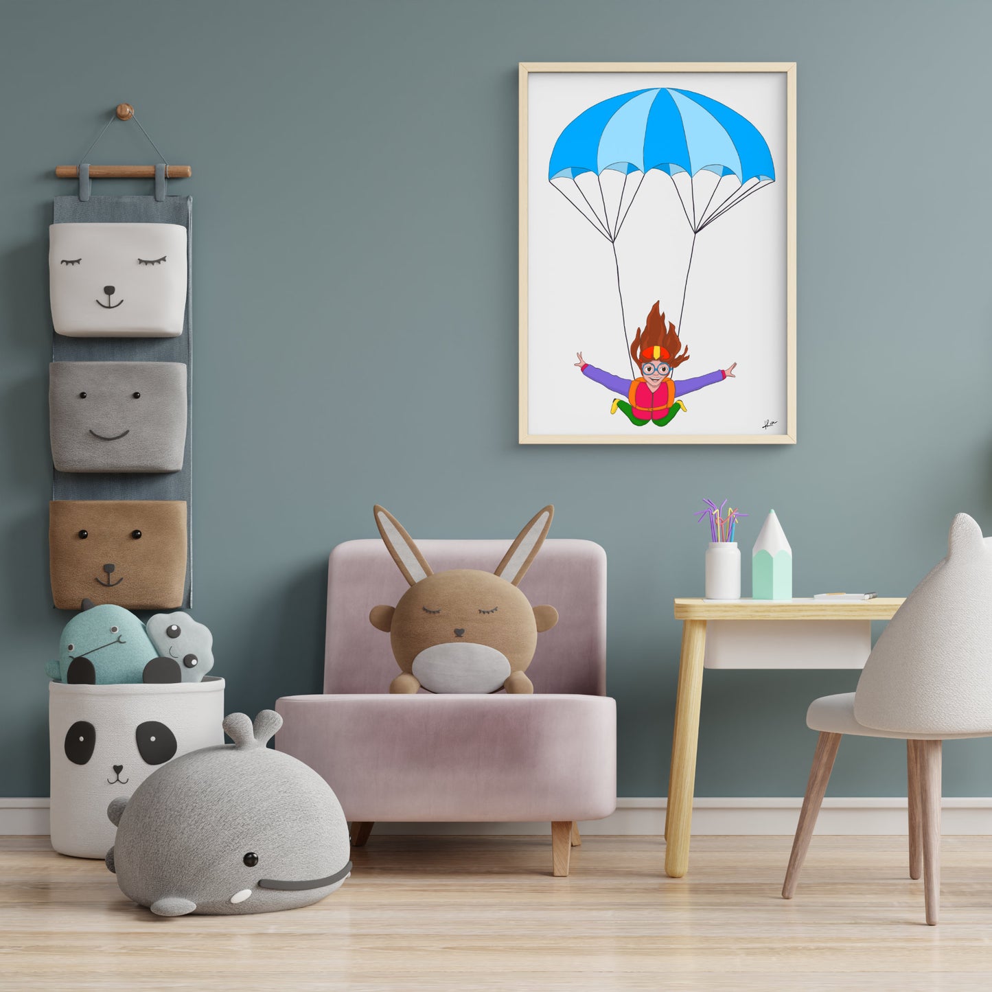 Illustration "Parachute libre"