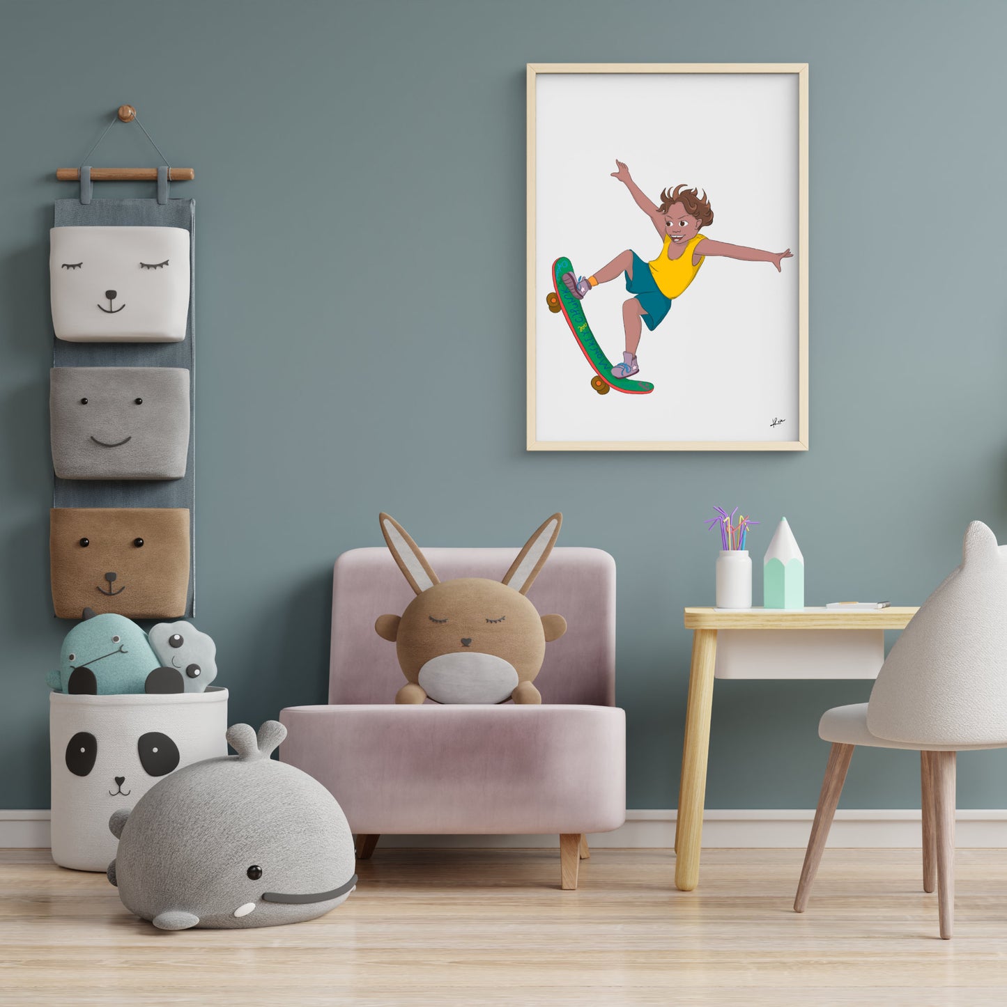 Illustration "Zac - le skater"
