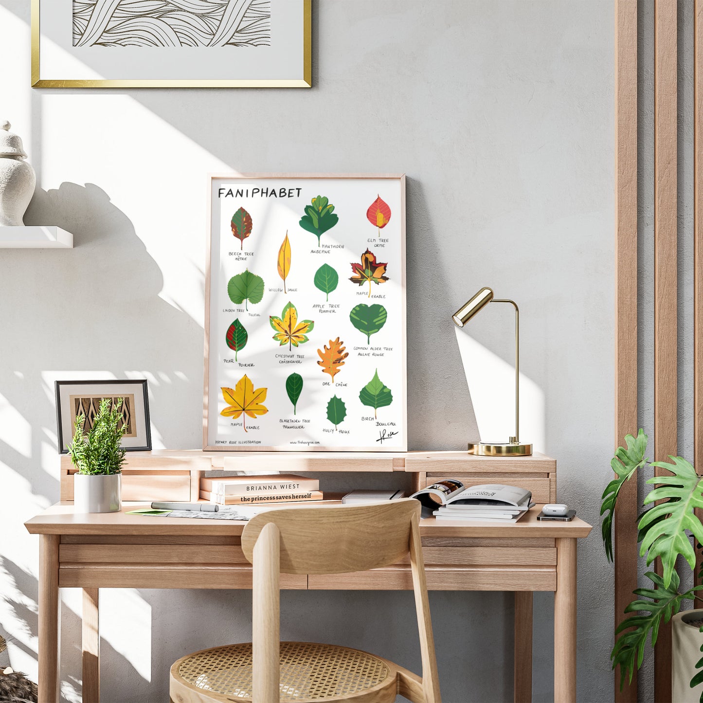 Illustration faniPhabet "Leaves"