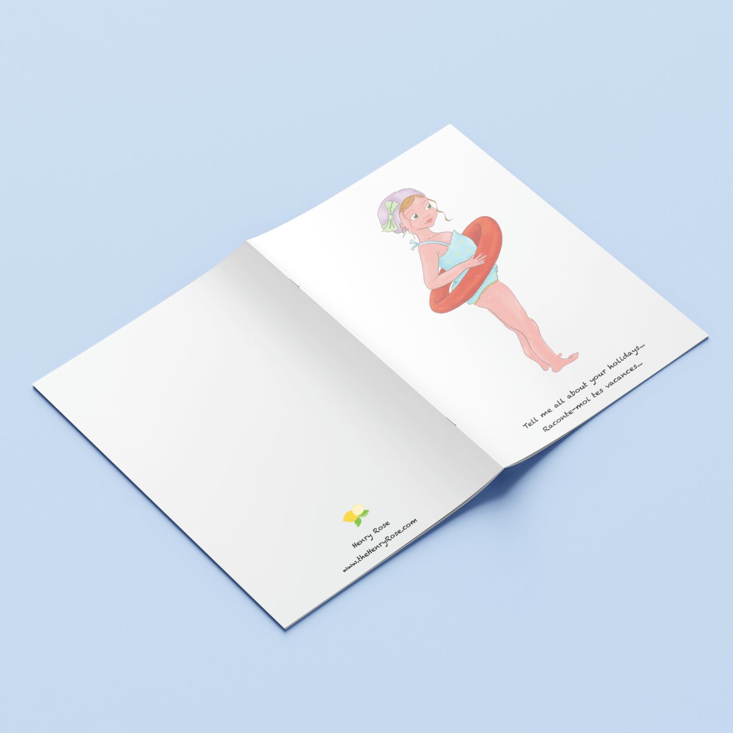 Carnet A5 "Girls" Erika - la baigneuse
