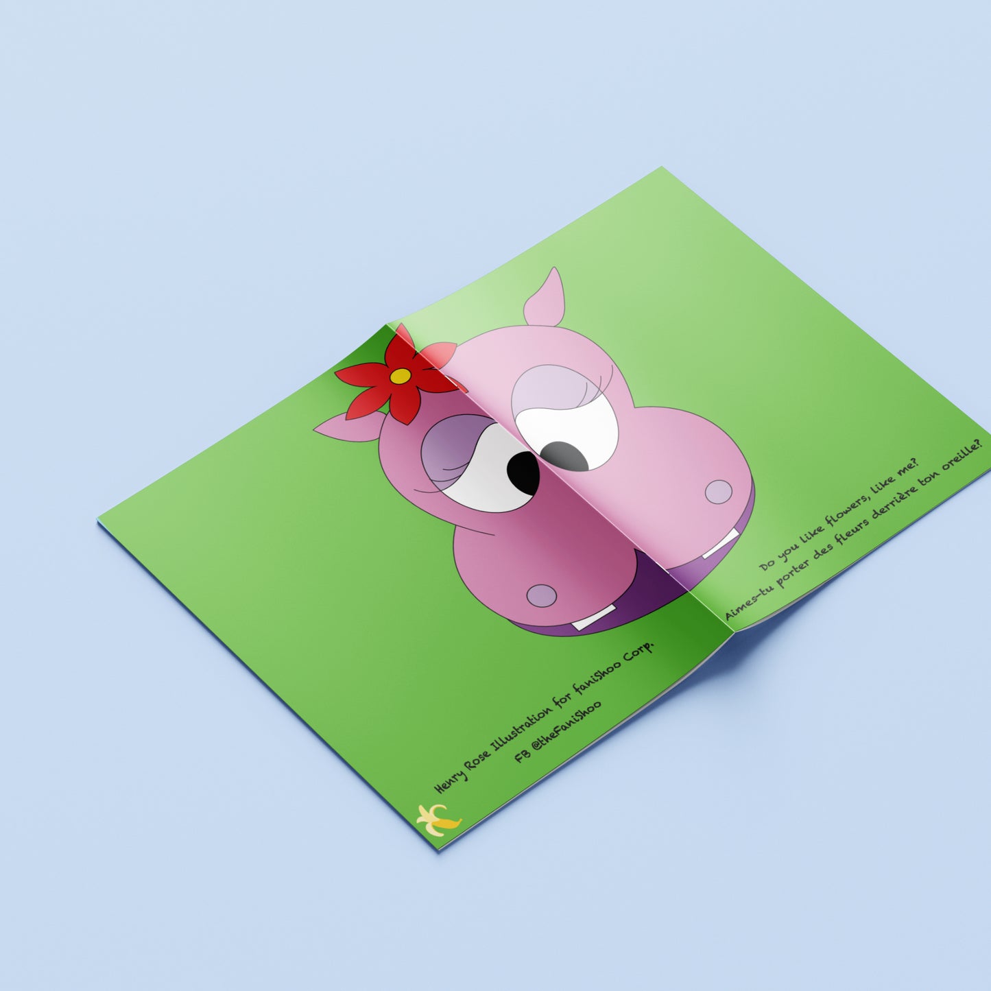 Carnet A5 "faniShoo" Miss Leyla, l'Hippo toute coquine
