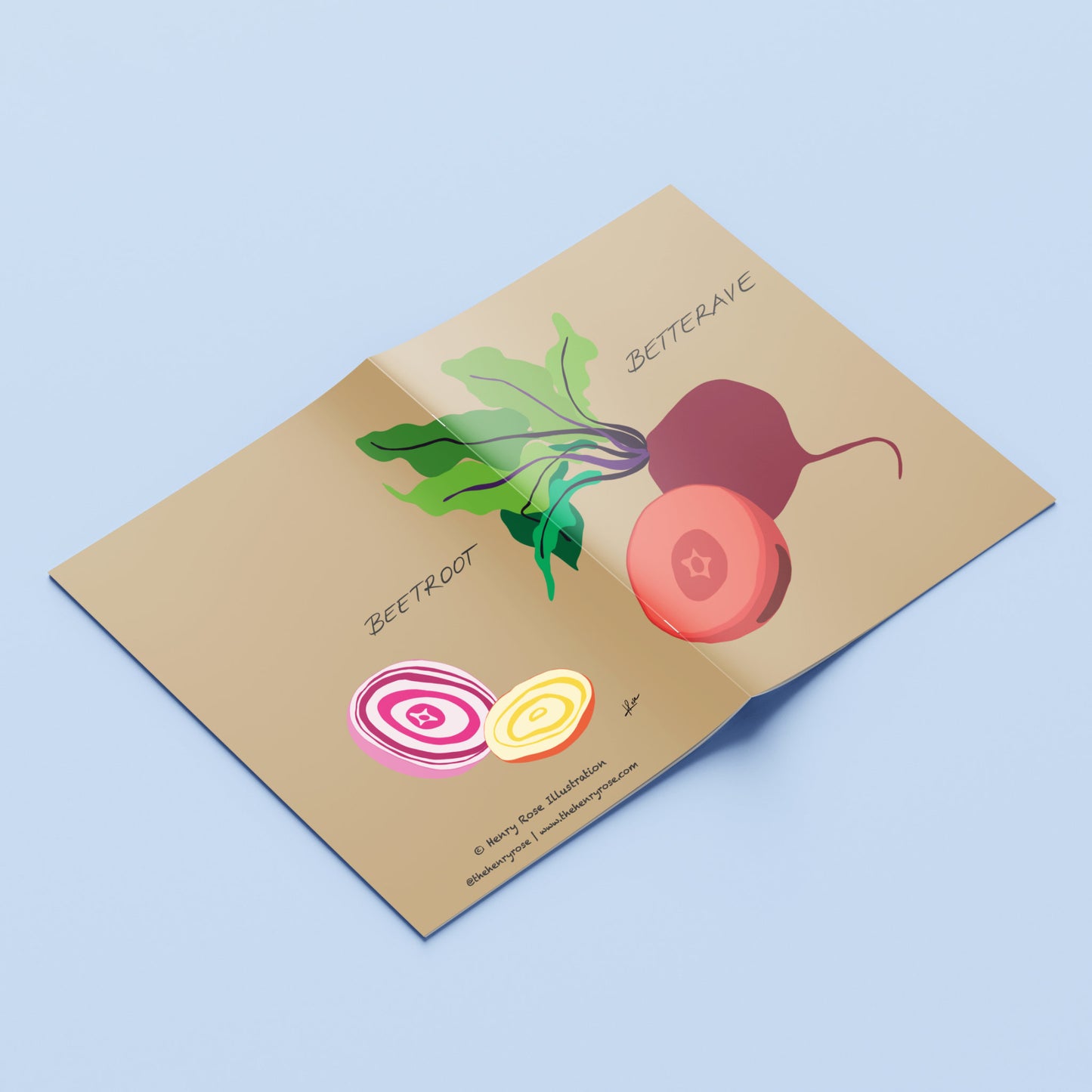 Carnet A6 "faniPhabet" Betterave - Beetroot
