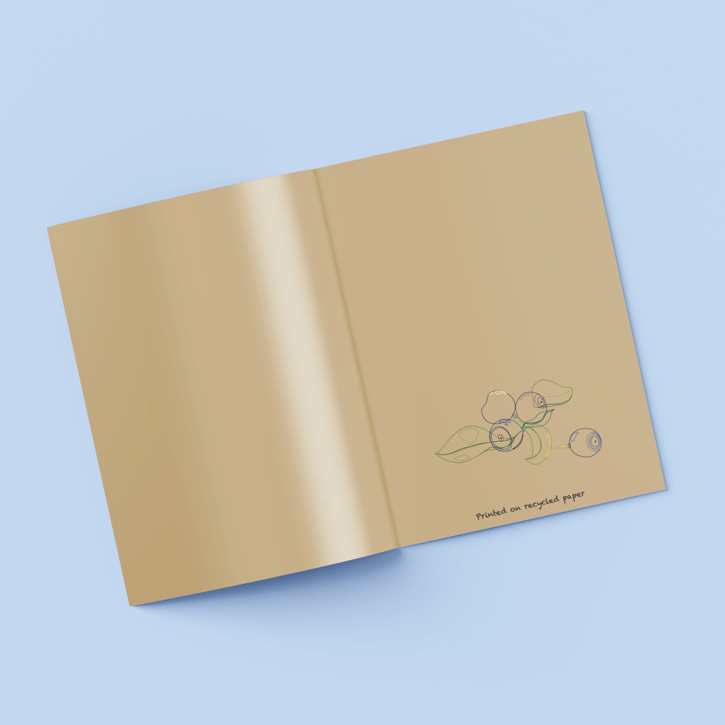 Carnet A6 "faniPhabet" Myrtille - Blueberry