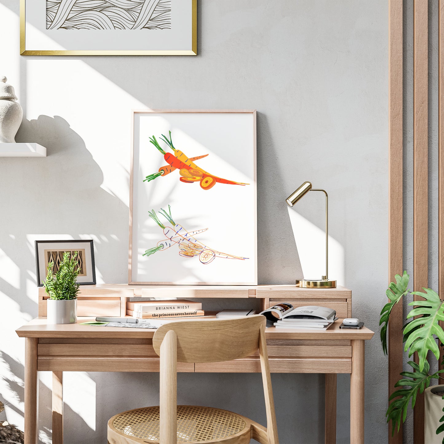 Illustration "Fruits & Légumes" - Carotte Duo