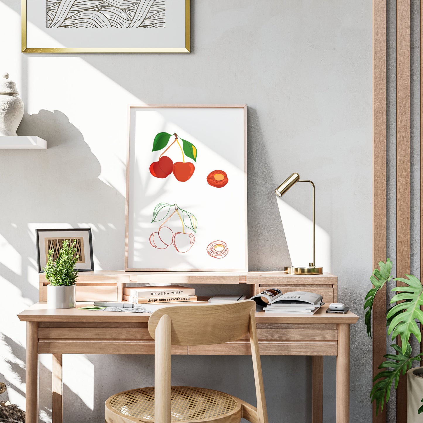 Illustration "Fruits & Légumes" - Cerise Duo