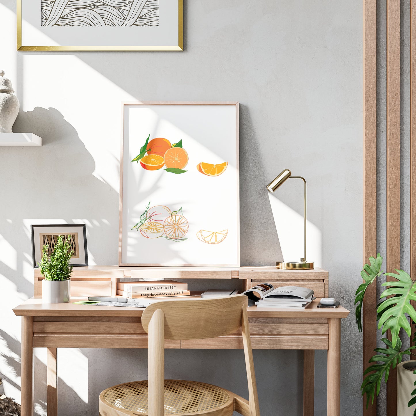 Illustration "Fruits & Légumes" - Orange Duo