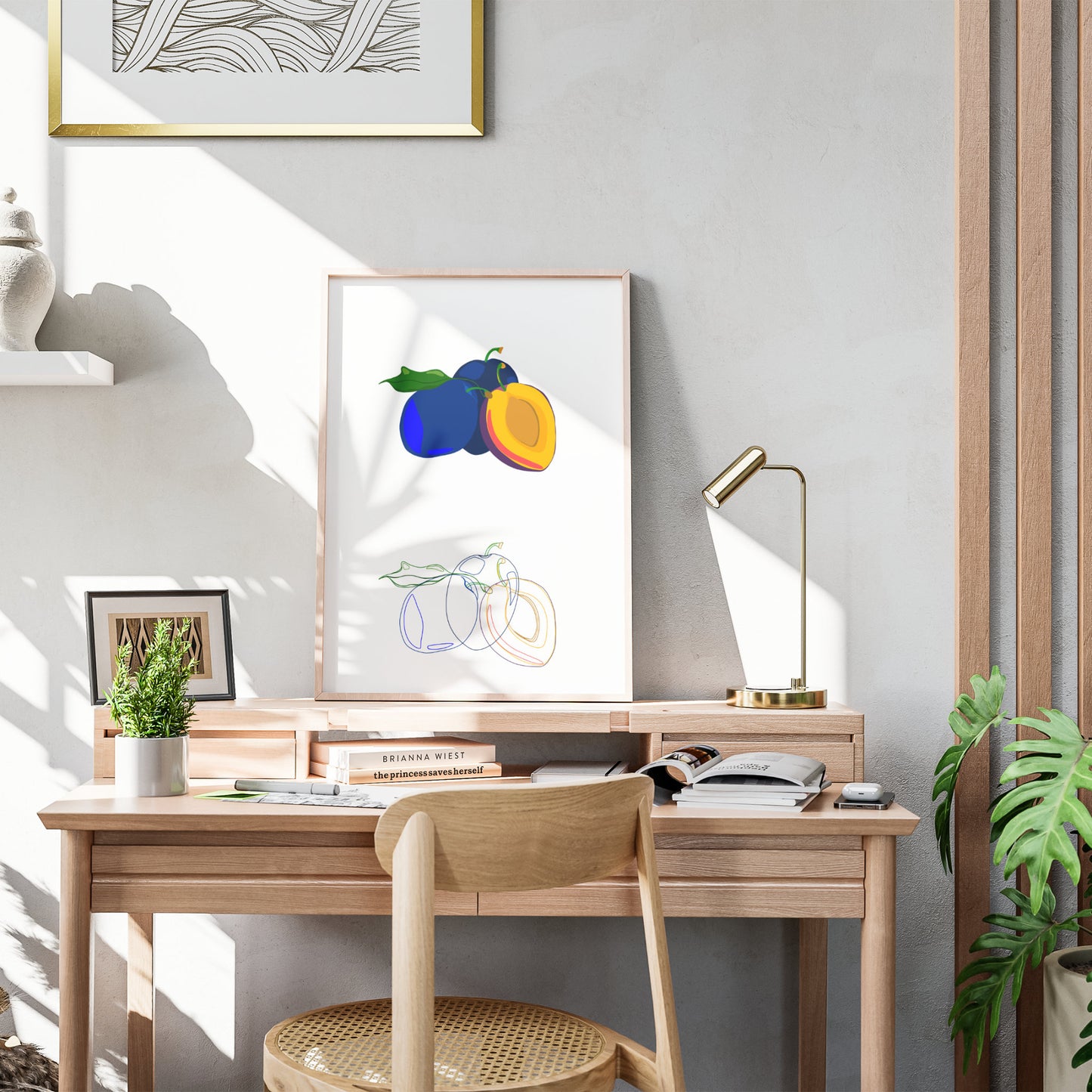 Illustration "Fruits & Légumes" - Quetsche Duo