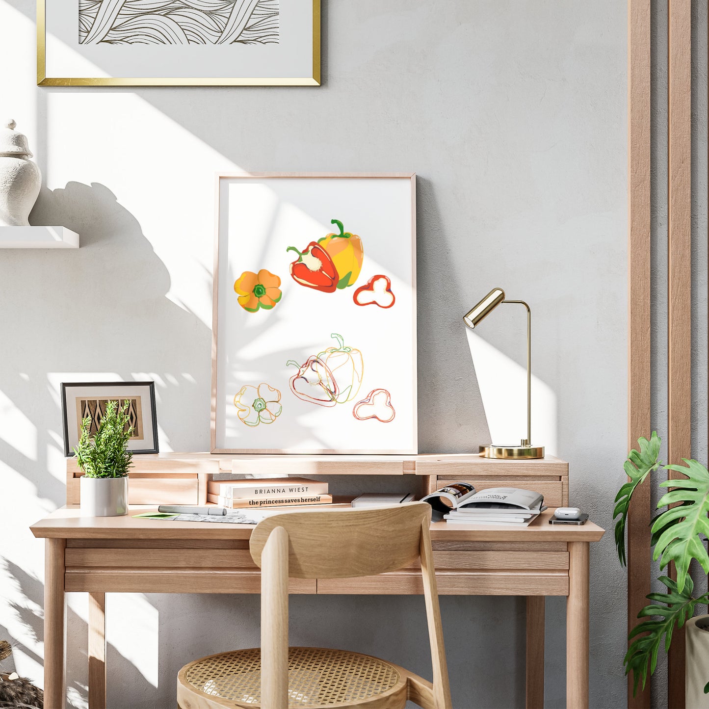 Illustration "Fruits & Légumes" - Poivron Duo