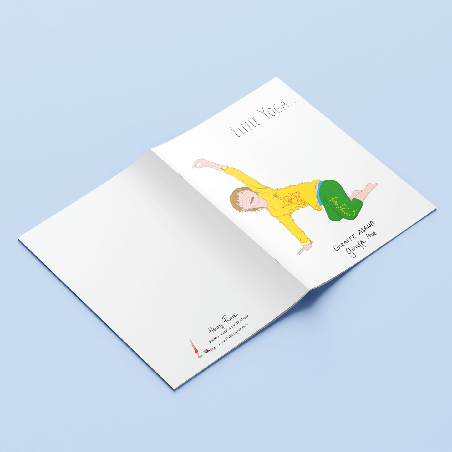 Carnet A5 "Little Yoga" Daniel - Giraffe Pose