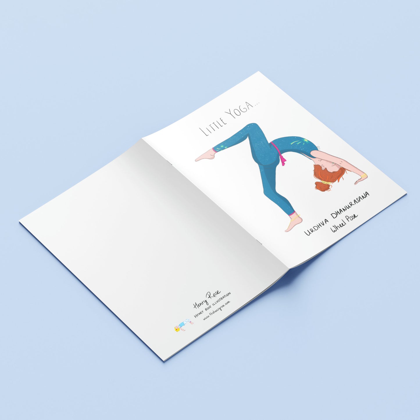 Carnet A5 "Little Yoga" Gianni - Wheel Pose