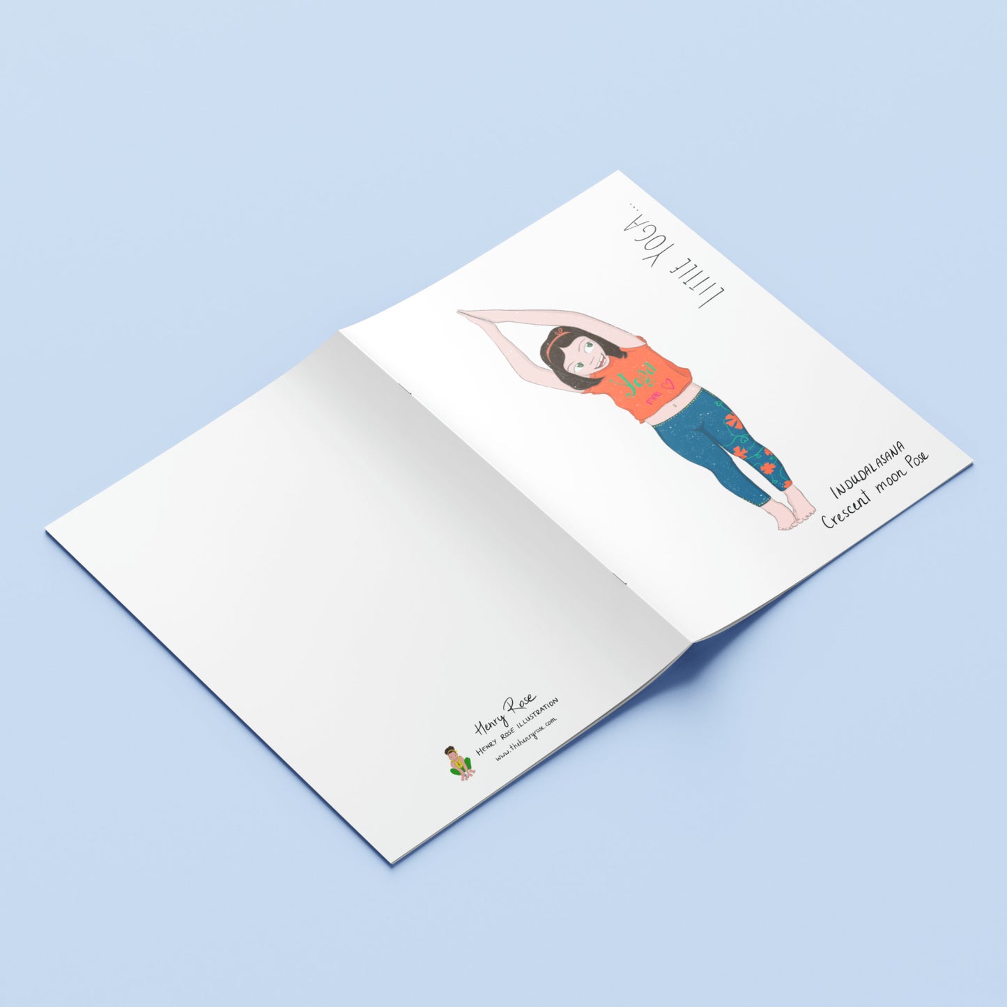 Carnet A5 "Little Yoga" Hanna - Crescent Moon Pose