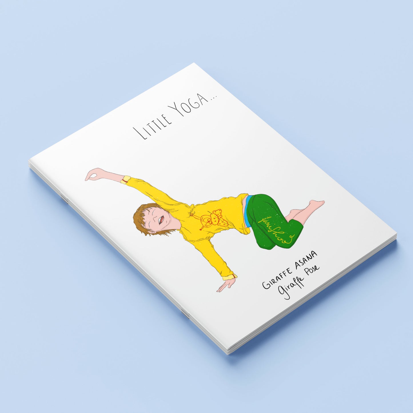Carnet A5 "Little Yoga" Daniel - Giraffe Pose