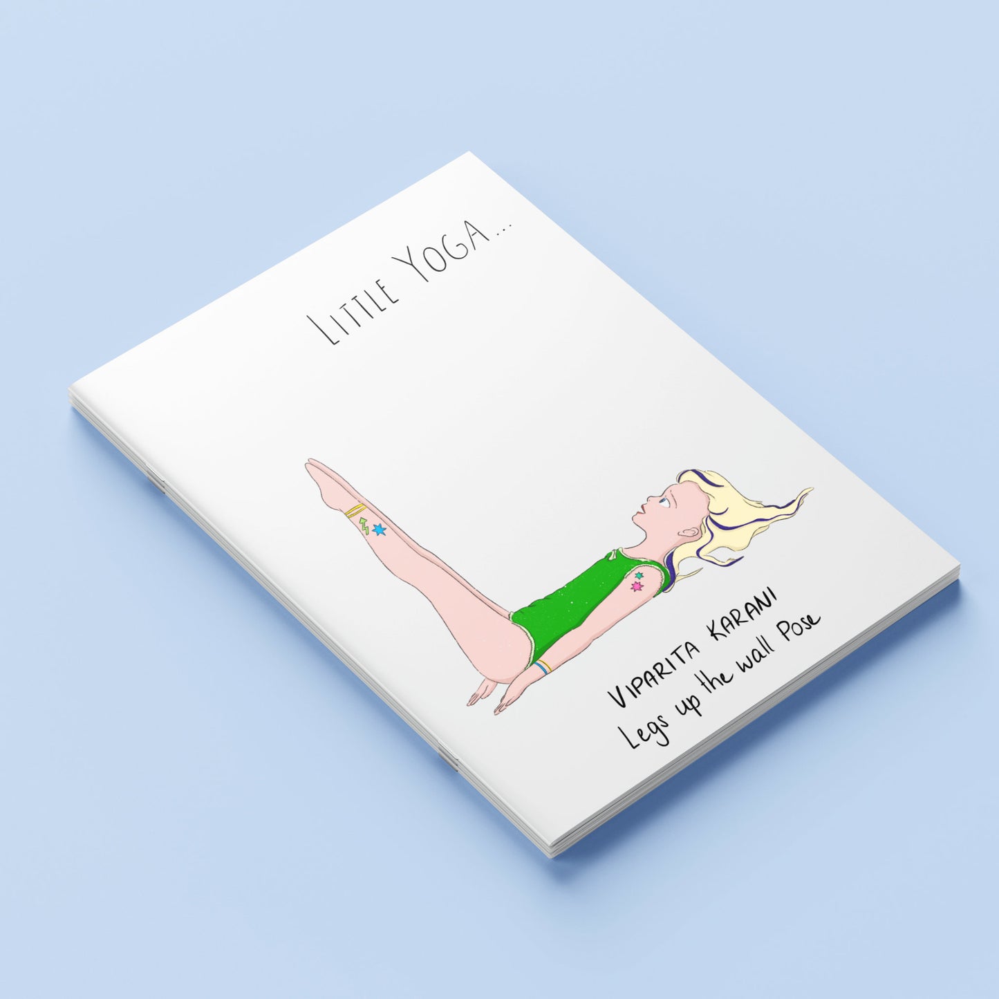 Carnet A5 "Little Yoga" Oxana - Legs up the wall pose