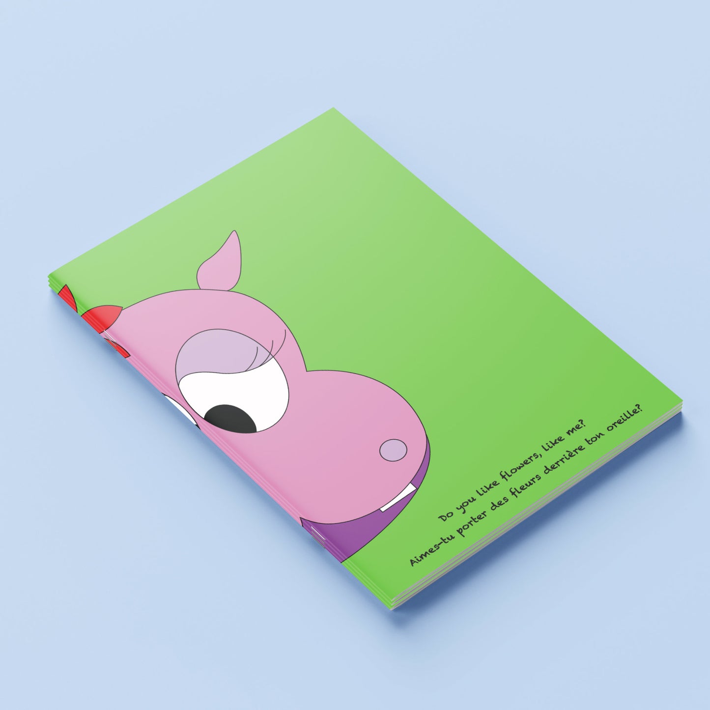 Carnet A5 "faniShoo" Miss Leyla, l'Hippo toute coquine