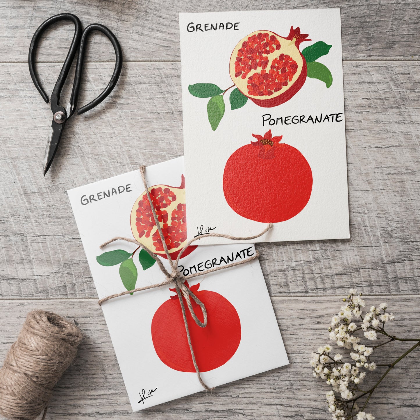 Carte postale faniPhabet "Grenade"
