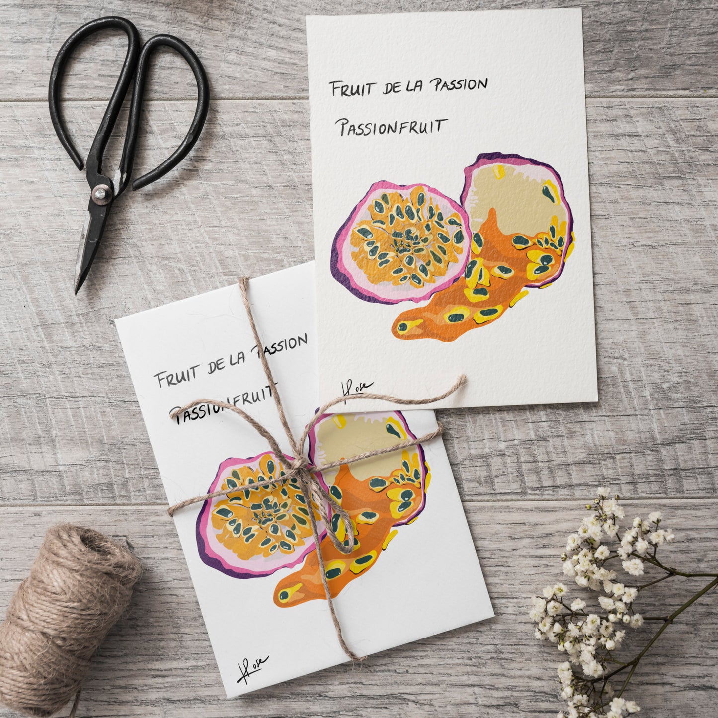 Carte postale faniPhabet "Fruit de la passion"