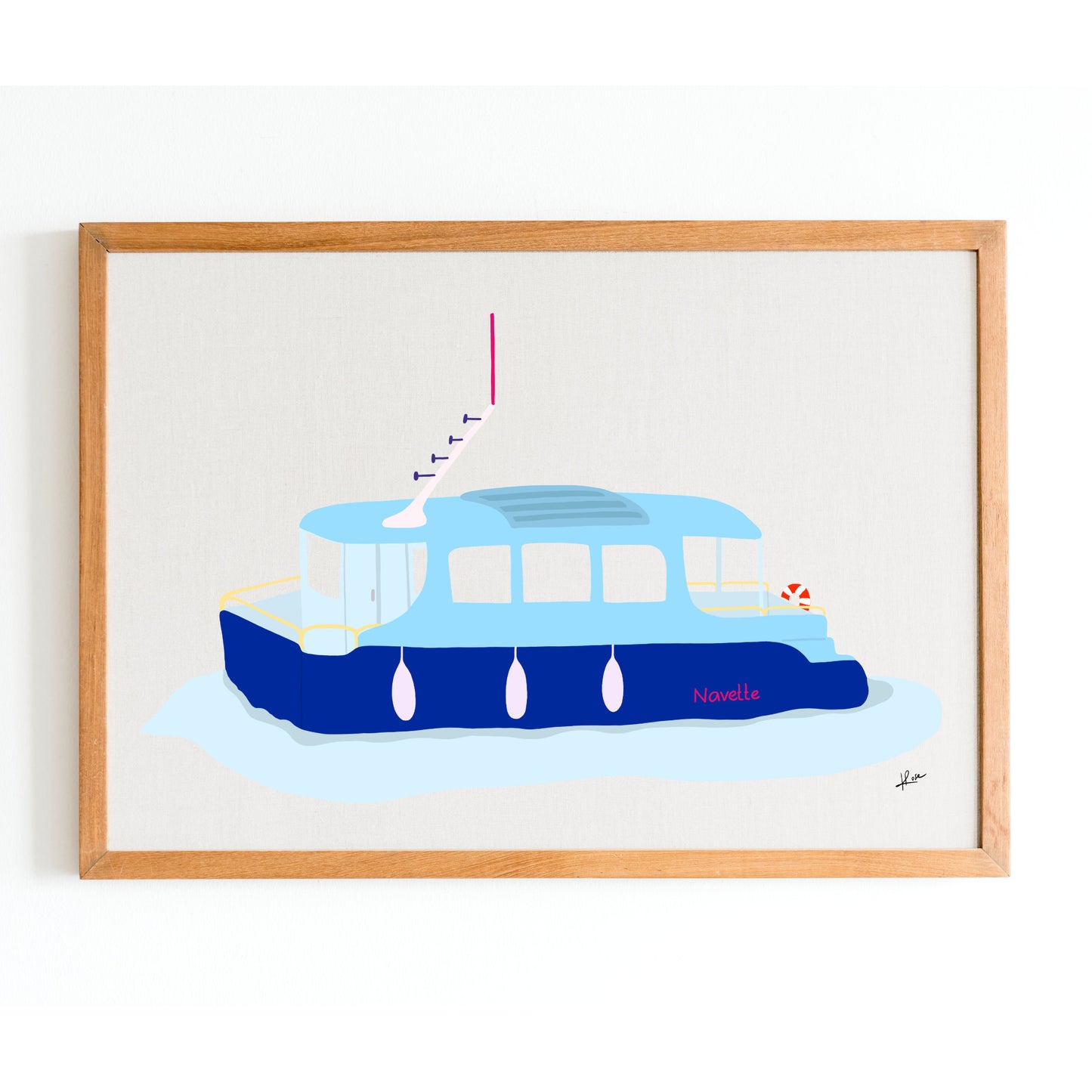 Illustration "La Navette Bleue"