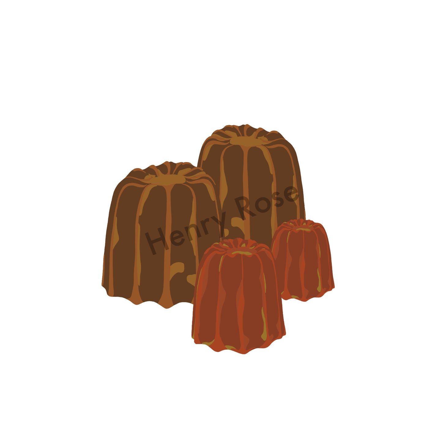 Illustration "Les Canelés"
