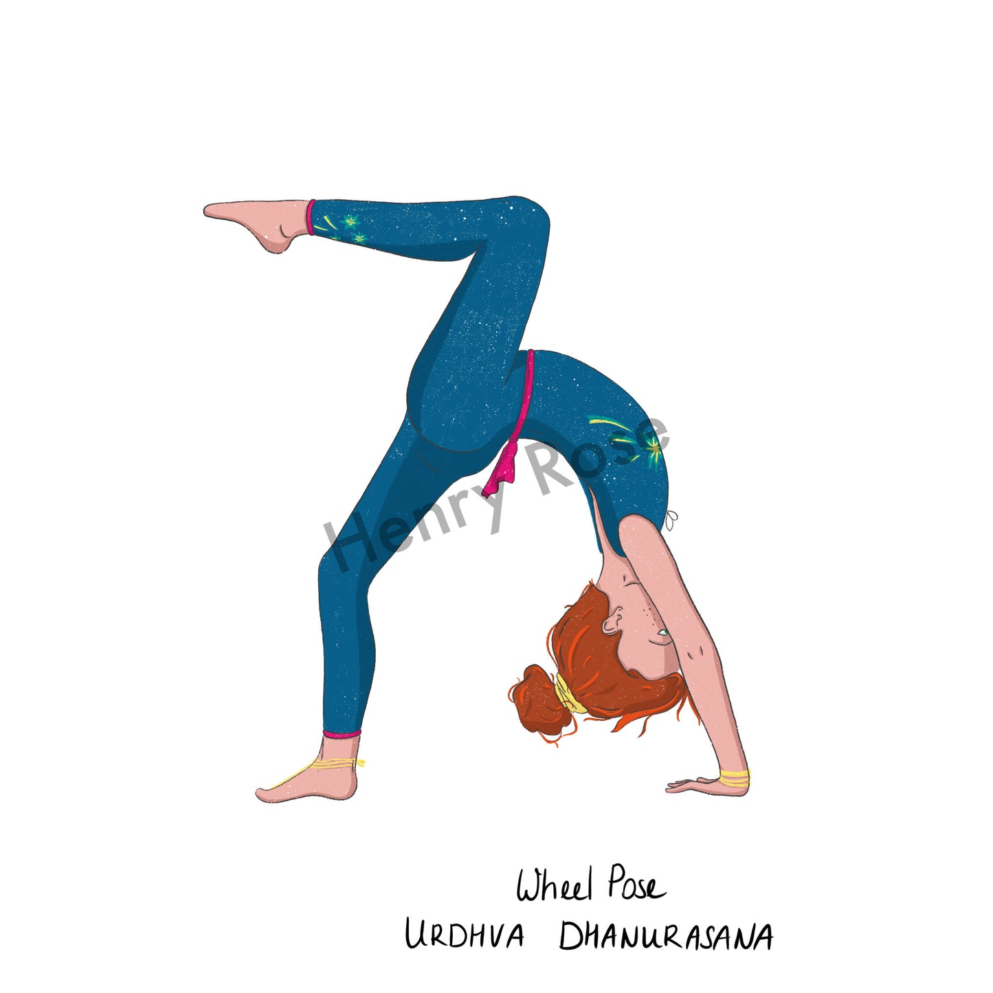 Carnet A5 "Little Yoga" Gianni - Wheel Pose