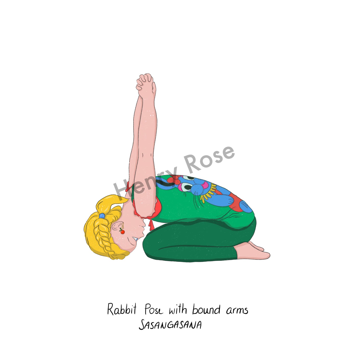 Illustration "Helene Rabbit Pose"