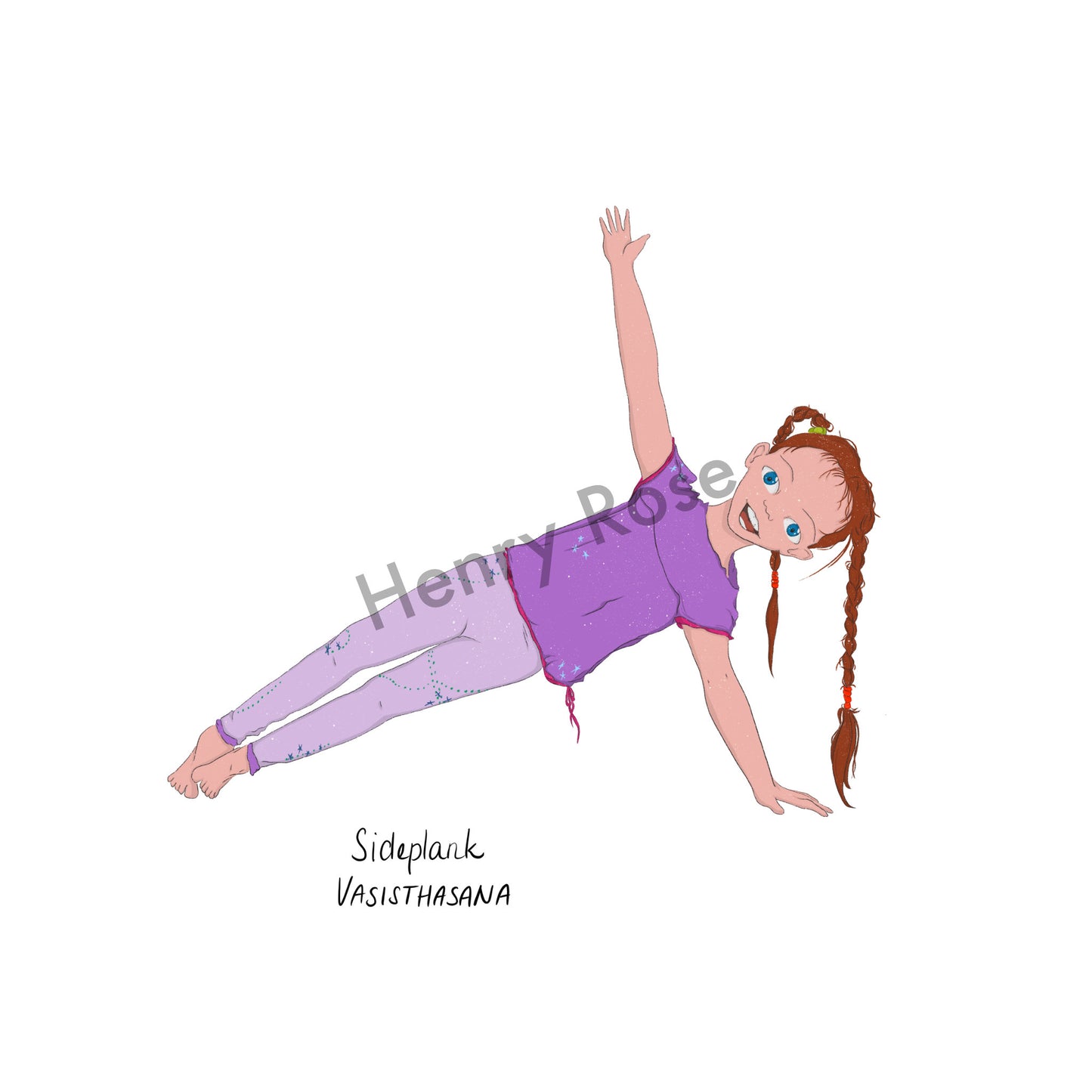 Illustration "Roxane Side Plank Pose"