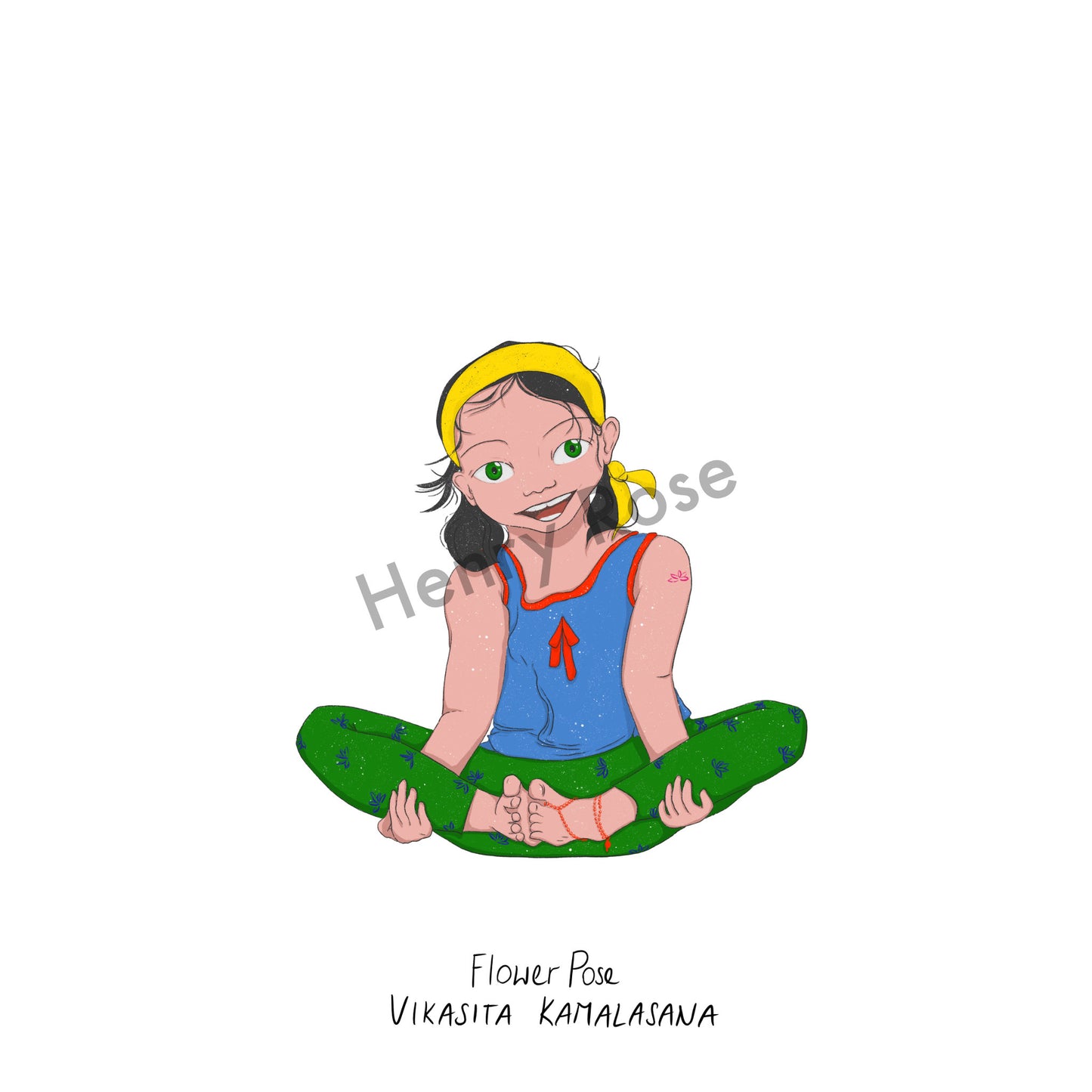 Carnet A5 "Little Yoga" Salome - Flower Pose