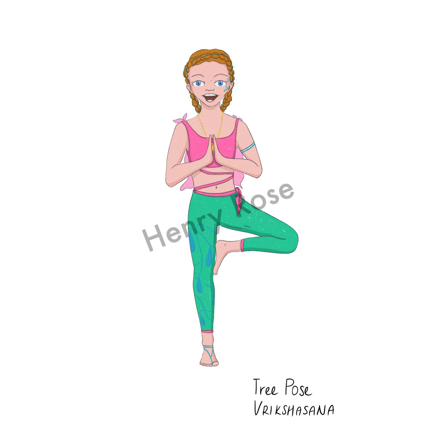 Illustration "Santiago Tree Pose"