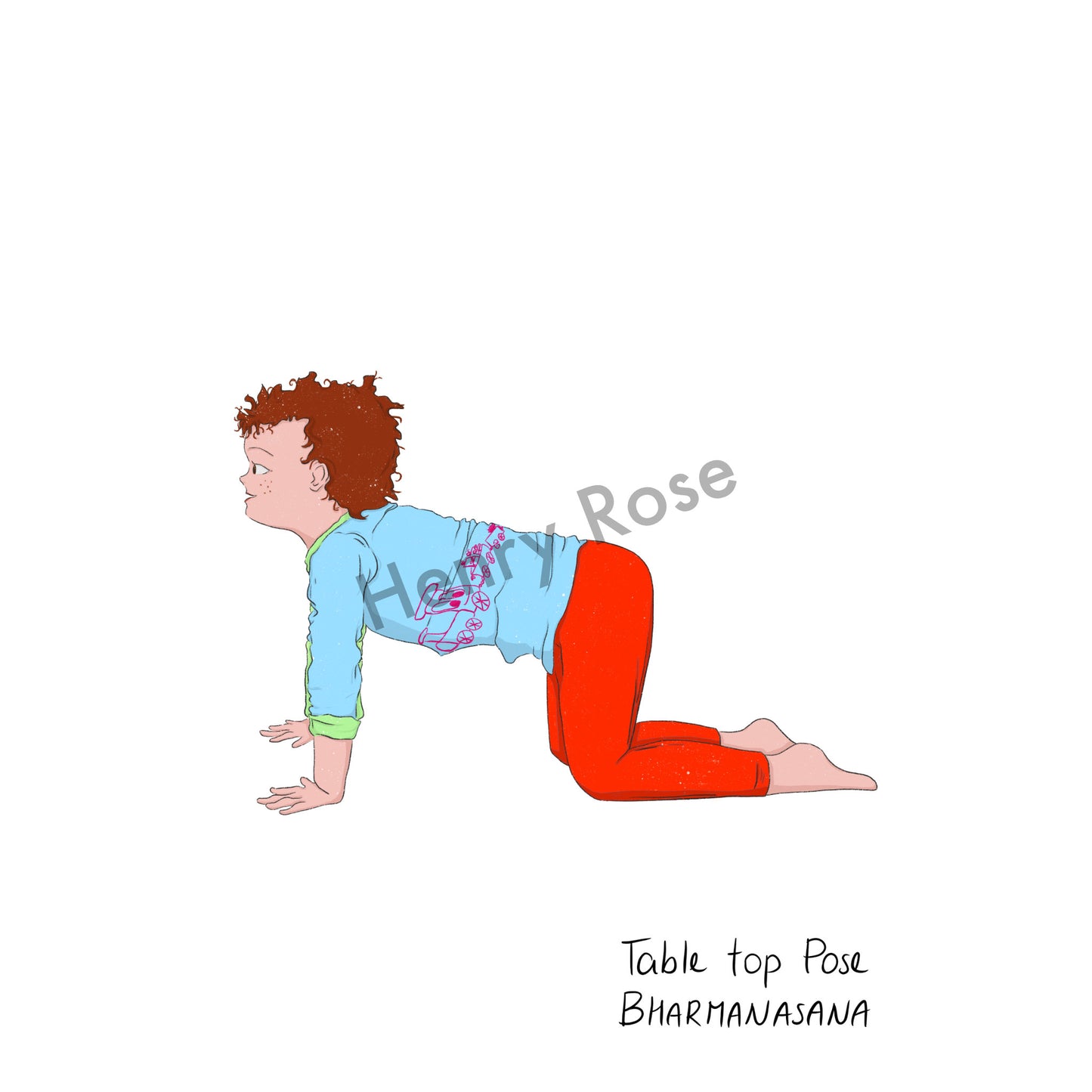Illustration "Toby Table Pose"