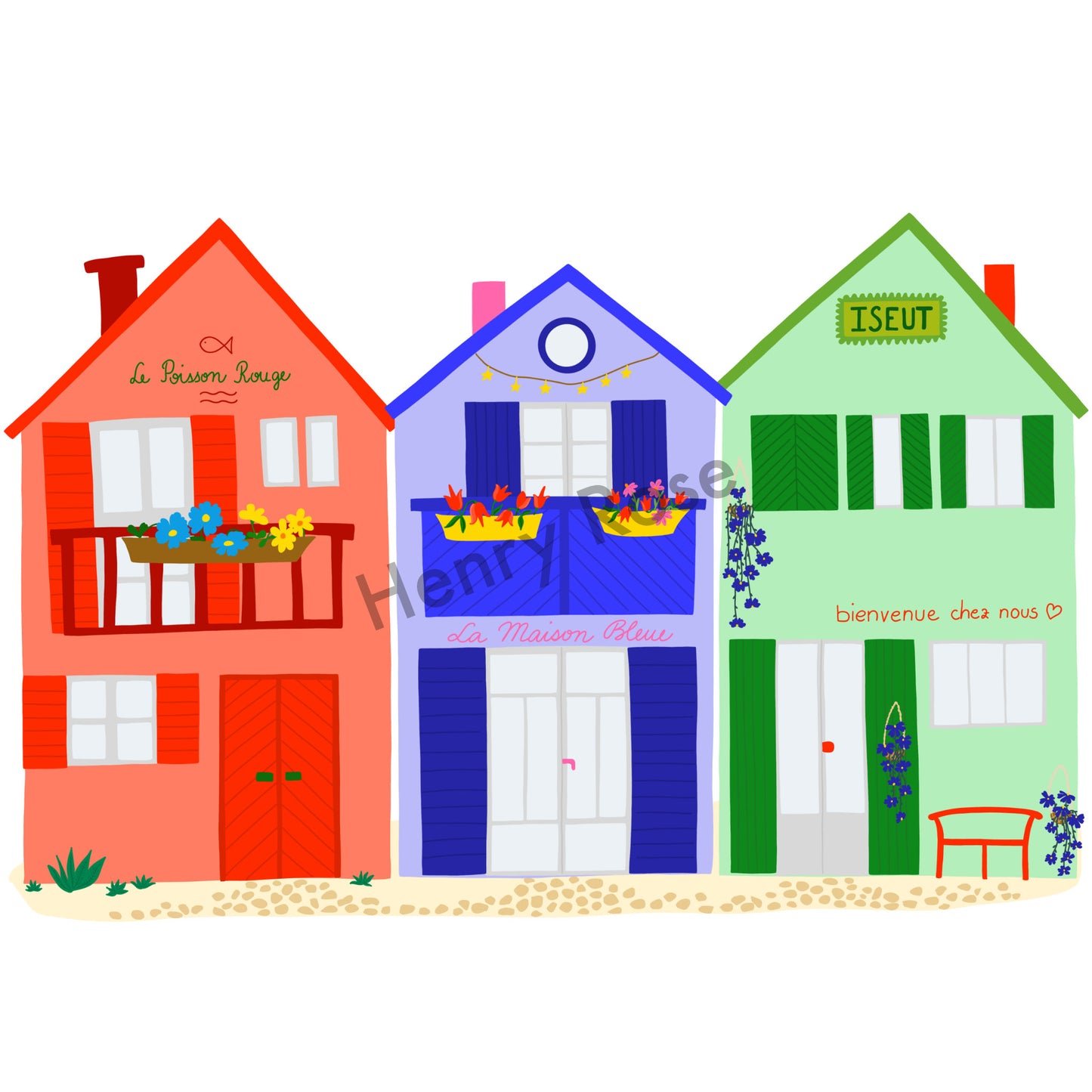 Illustration "Les Trois Cabanes de Biganos"