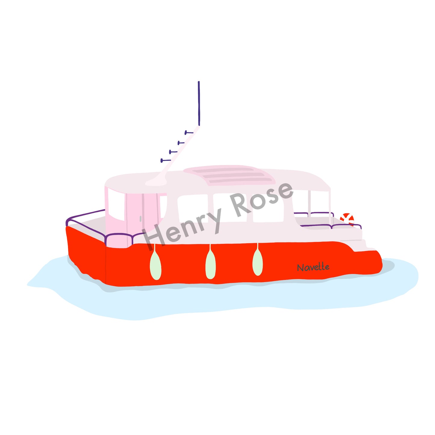 Illustration "La Navette Rouge"