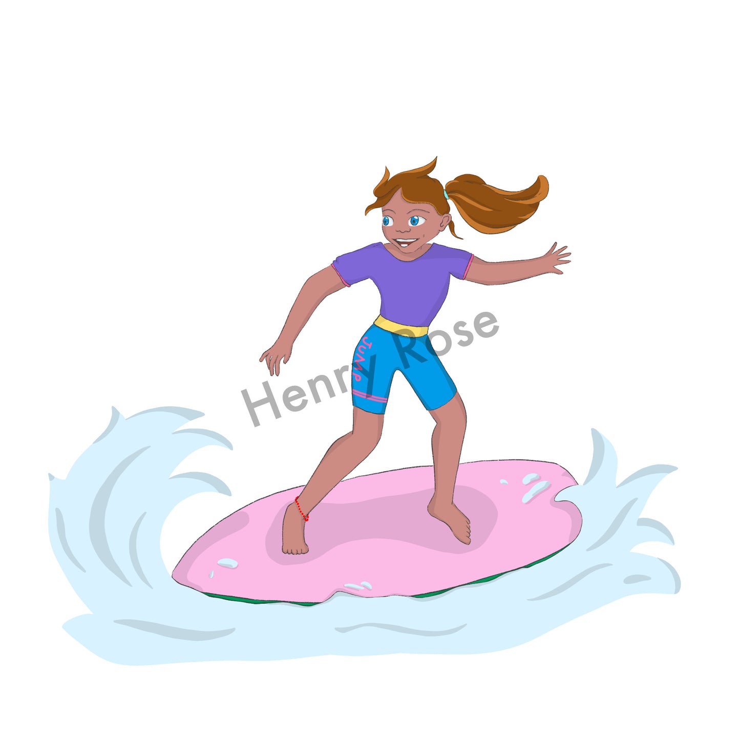 Illustration "Lana - Surfgirl"