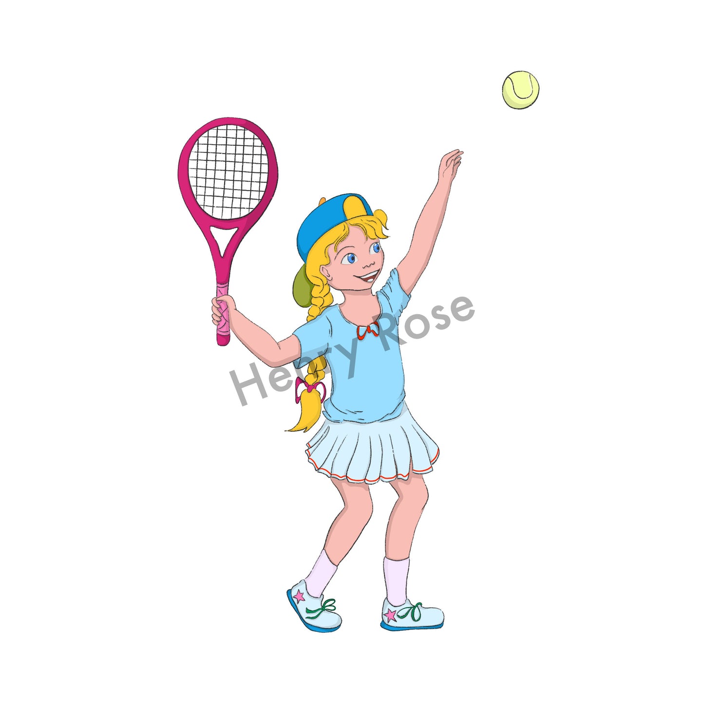Illustration "Lenni - Tennisgirl"