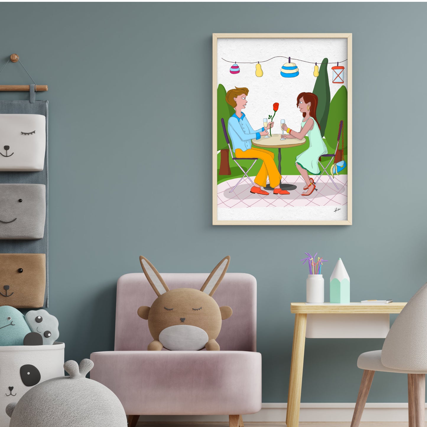 Illustration "La Demande ou Papa et Maman"