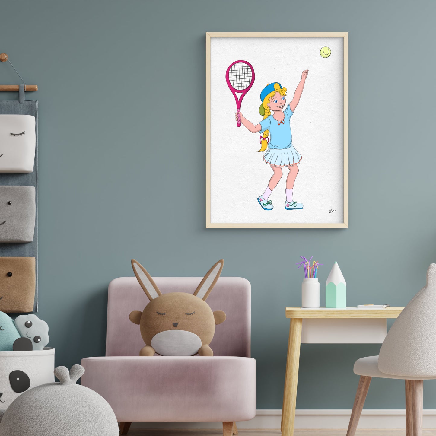 Illustration "Lenni - Tennisgirl"