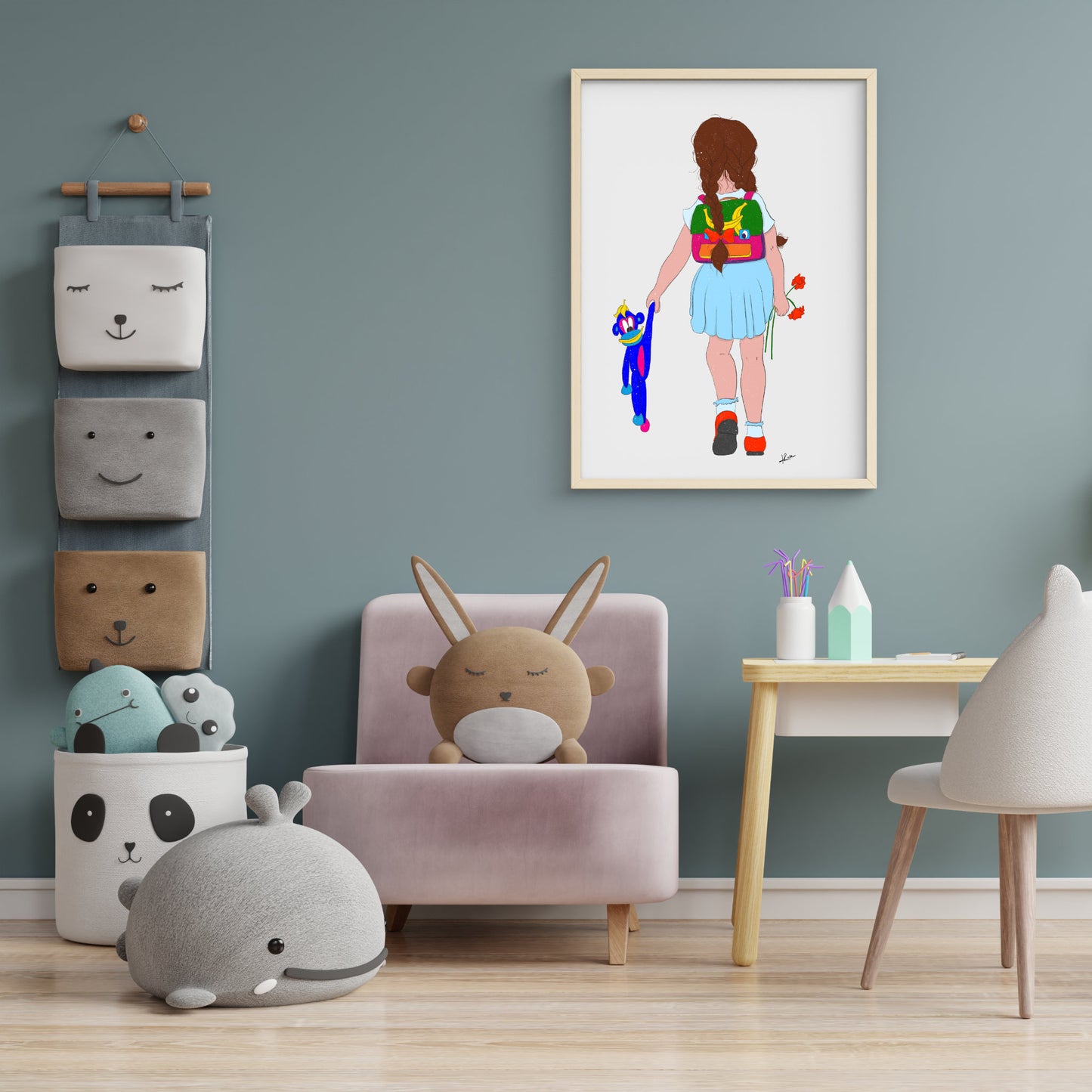 Illustration "Mila - back to school"