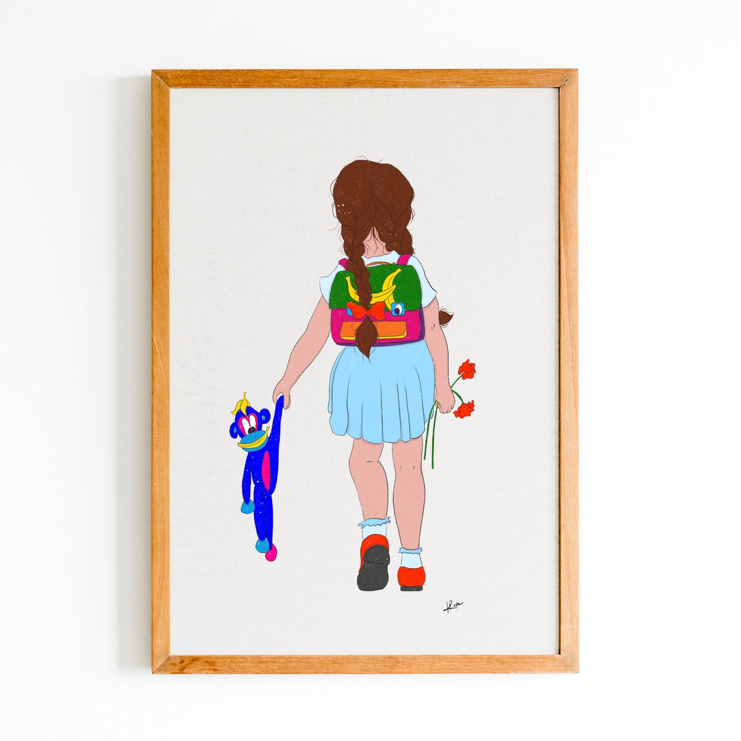 Illustration "Mila - back to school"