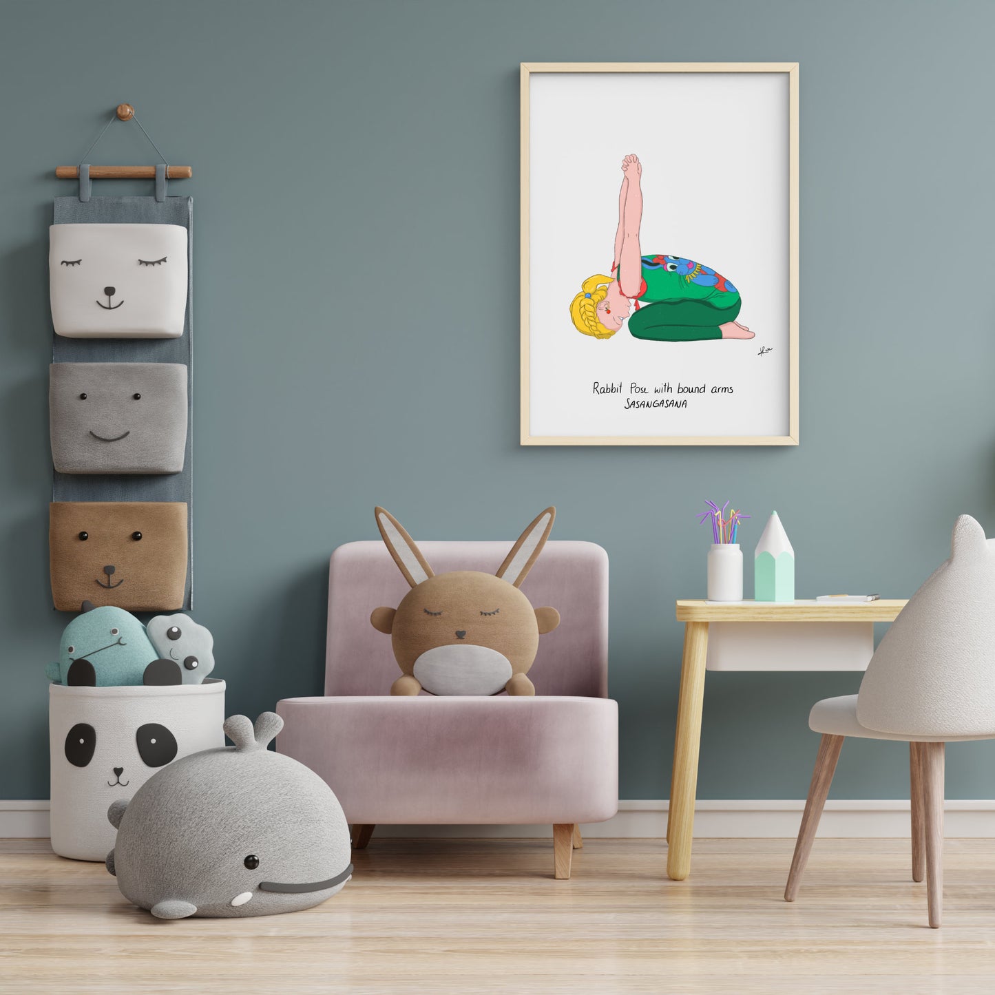 Illustration "Helene Rabbit Pose"