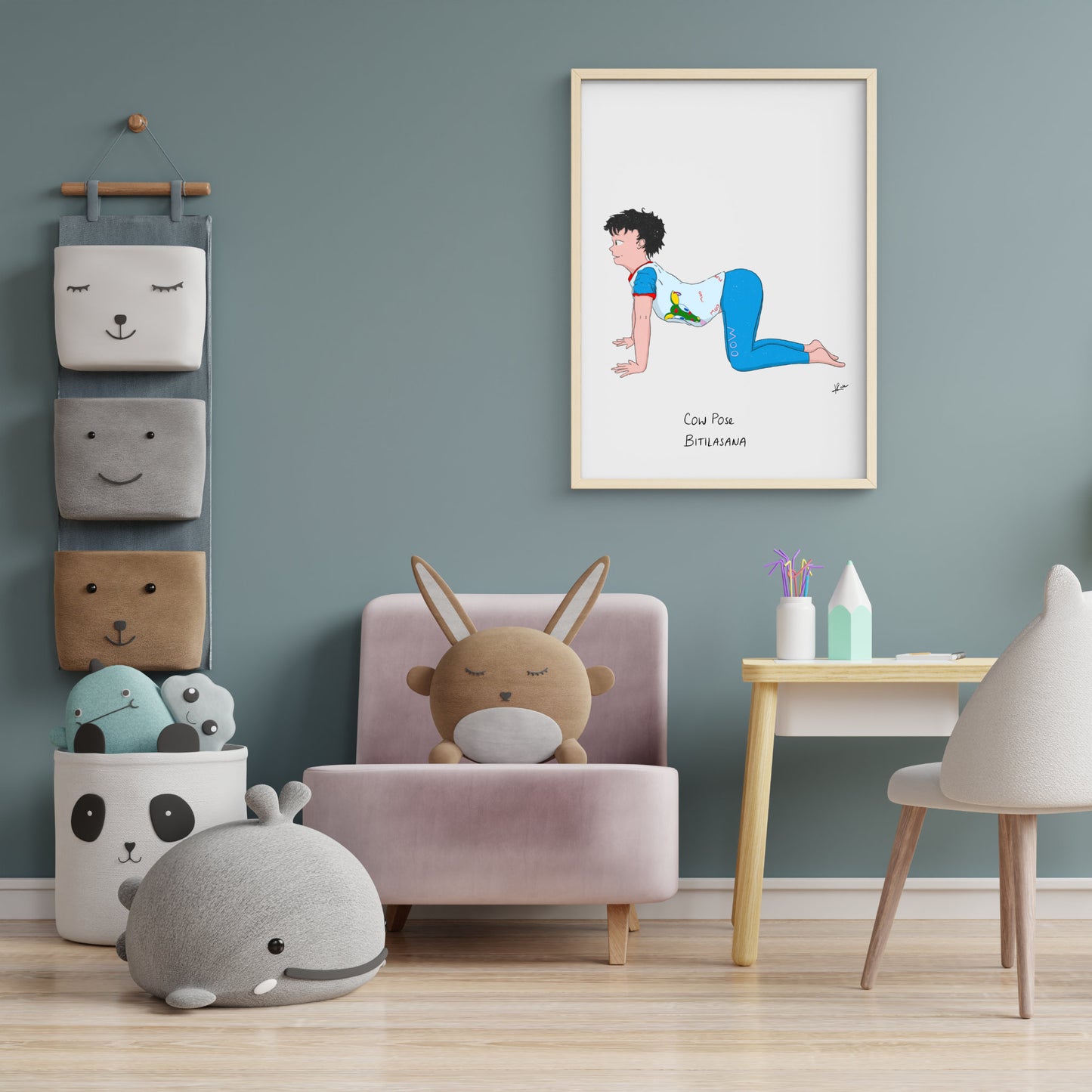 Illustration "Stanley Cow Pose"