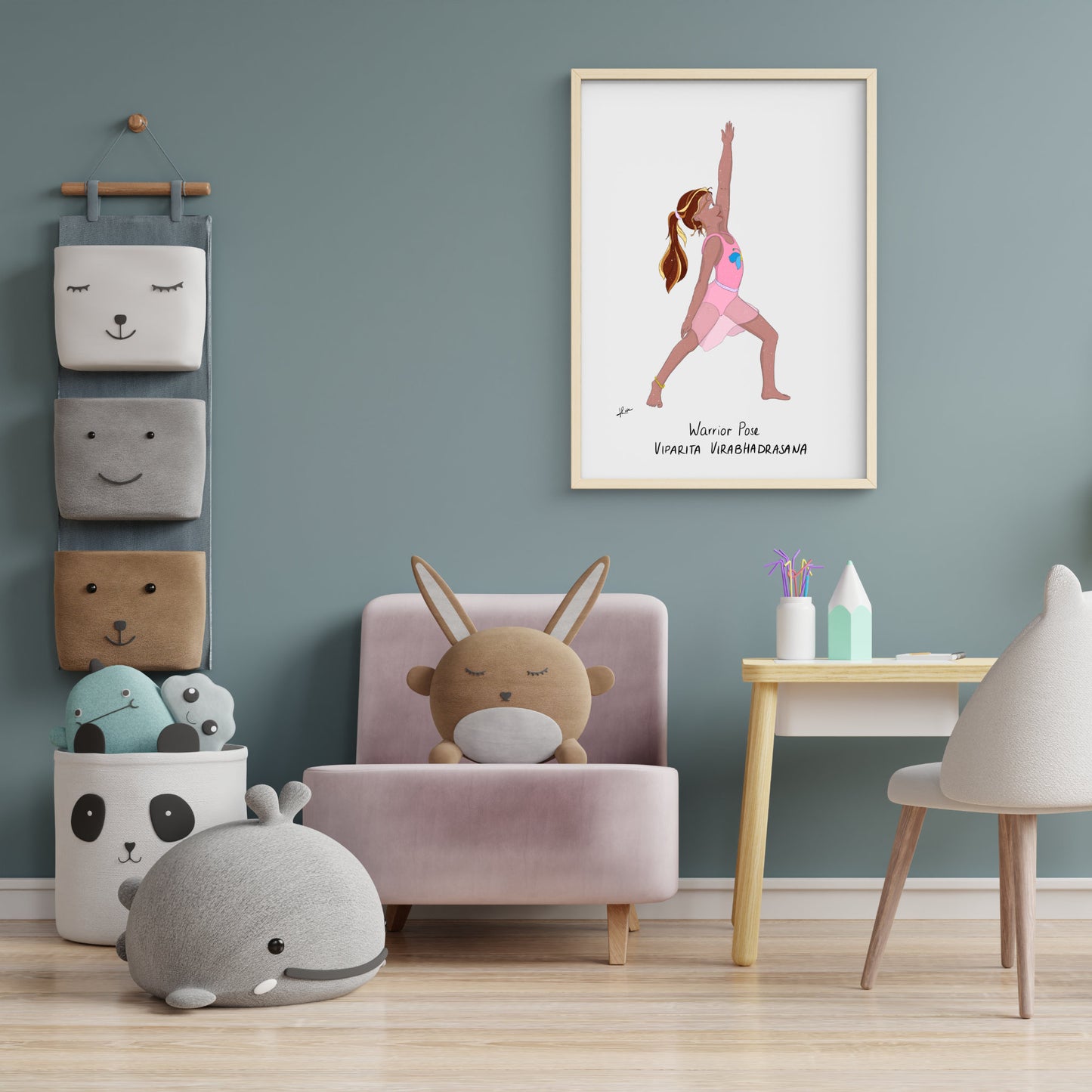 Carnet A5 "Little Yoga" Stella - Warrior Pose