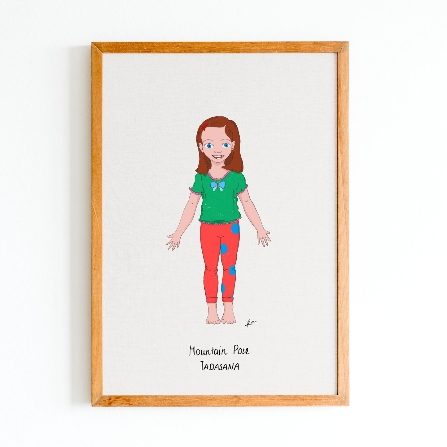 Illustration "Dasha Mountain Pose"