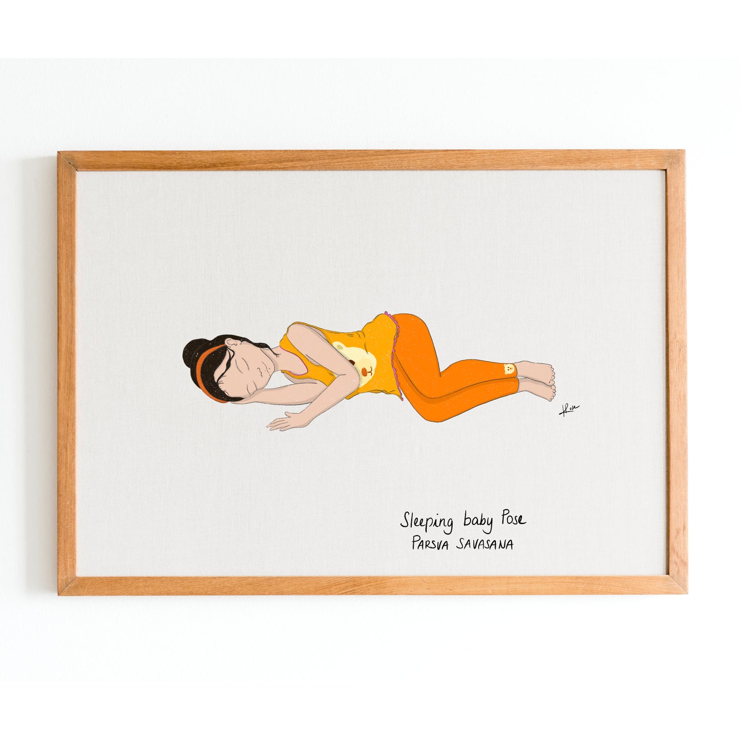 Illustration "Kim Sleeping Baby Pose"