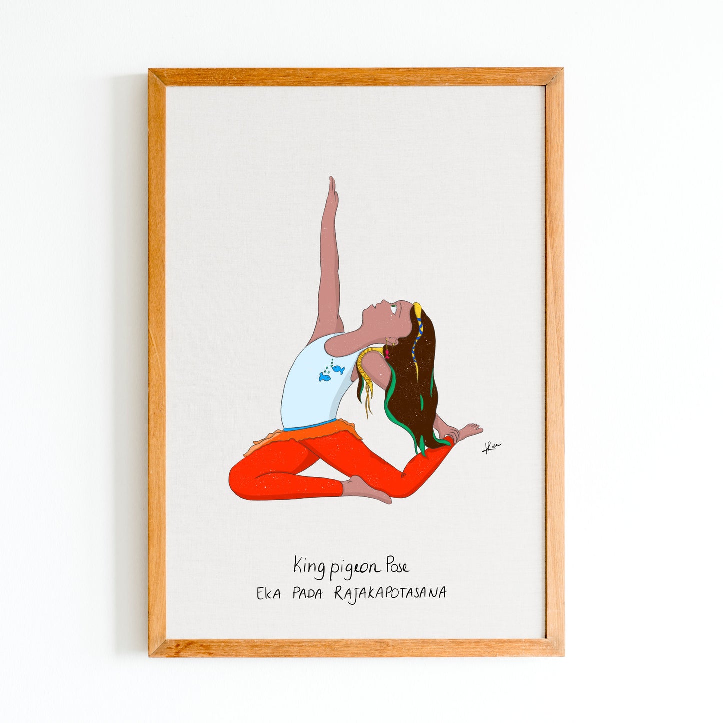 Illustration "Sasha King Pigeon Pose"