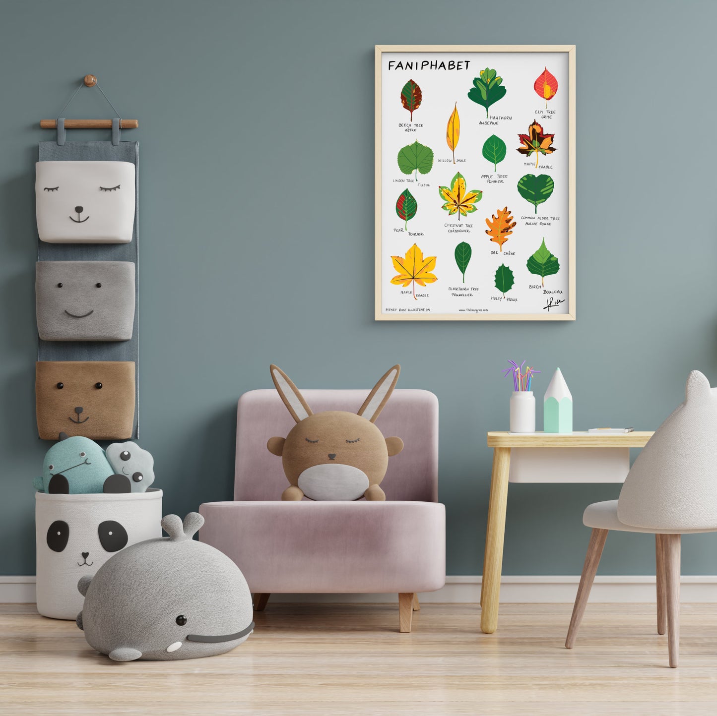 Illustration faniPhabet "Leaves"