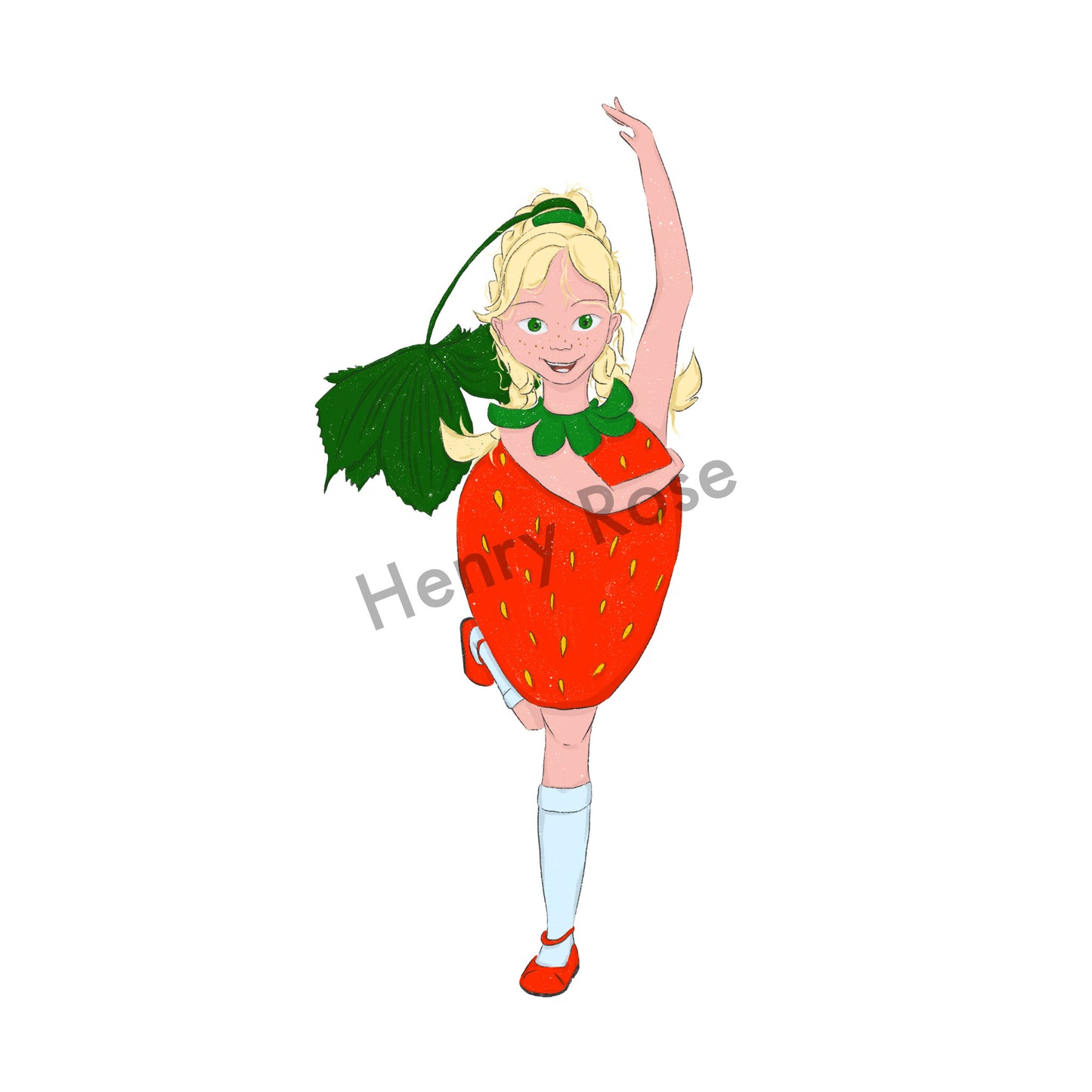 Illustration "Senga la fraise"