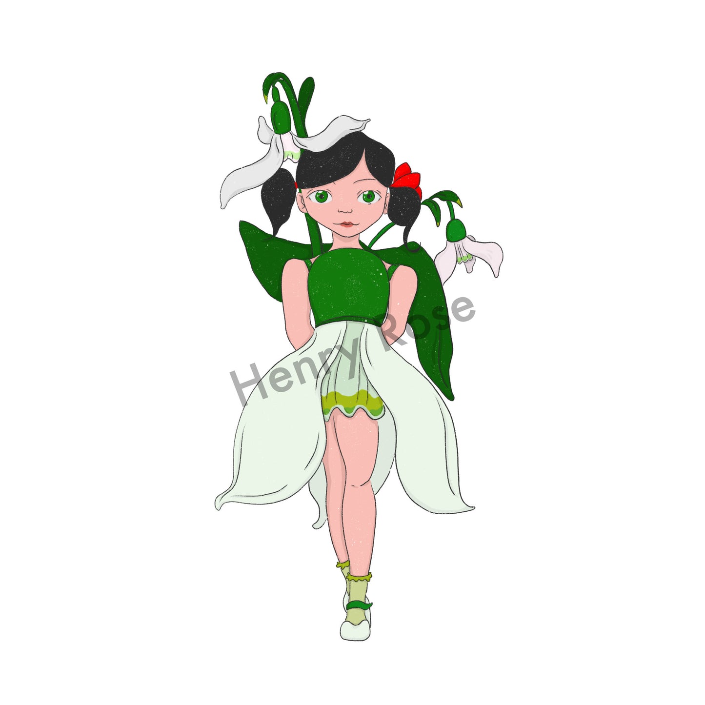 Illustration "Sonia le perce-neige"