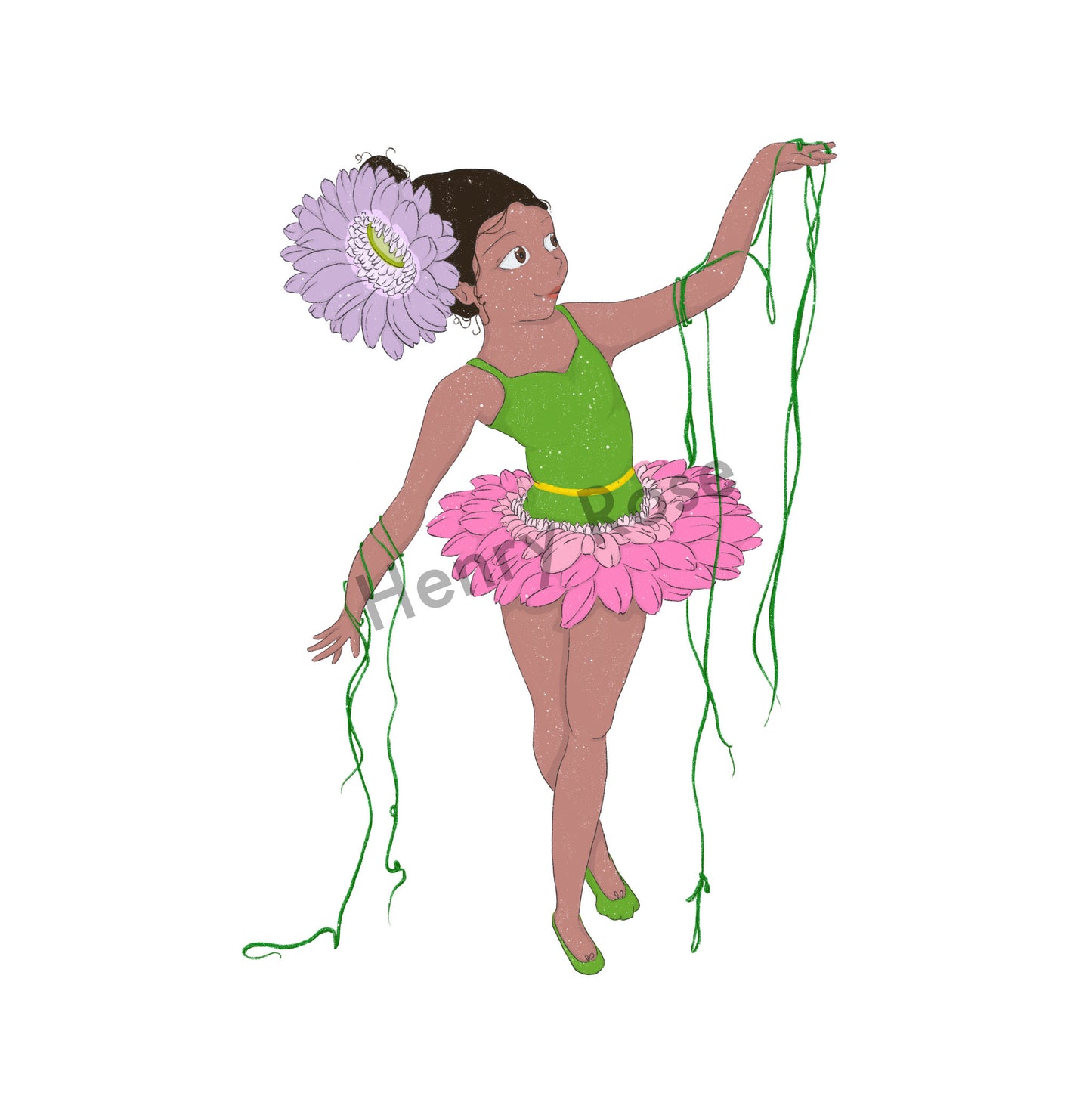Illustration "Zoe la gerbera"