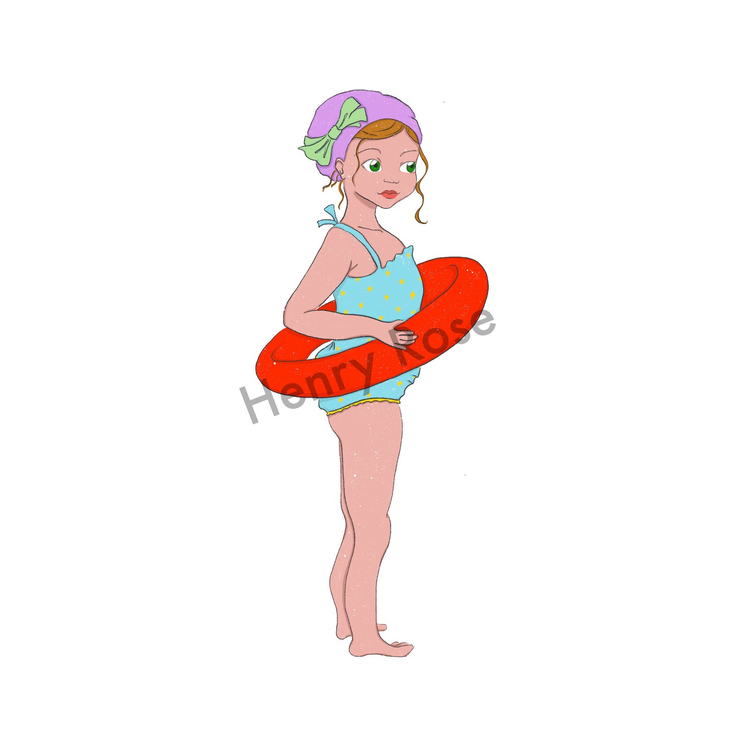 Carnet A5 "Girls" Erika - la baigneuse