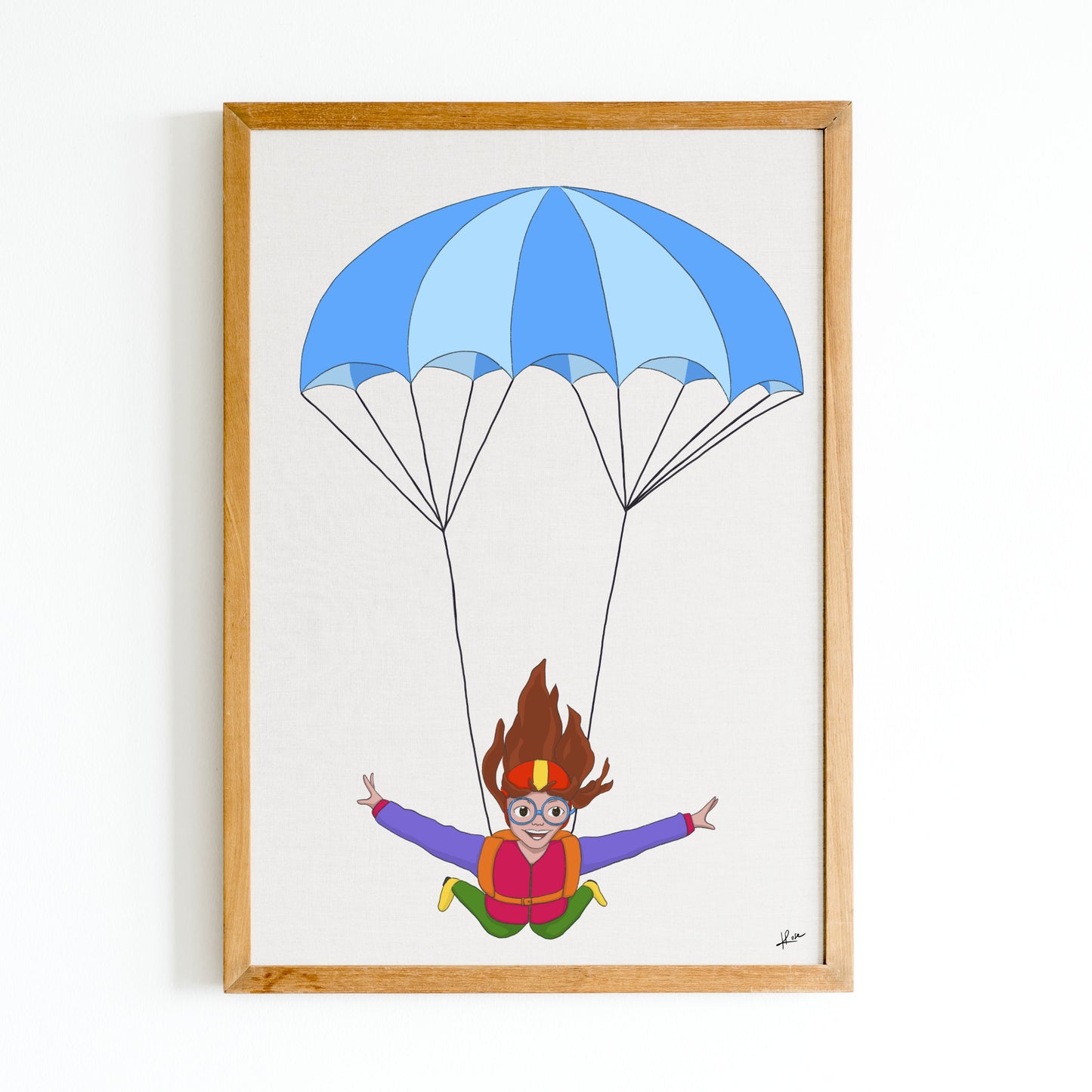 Illustration "Parachute libre"