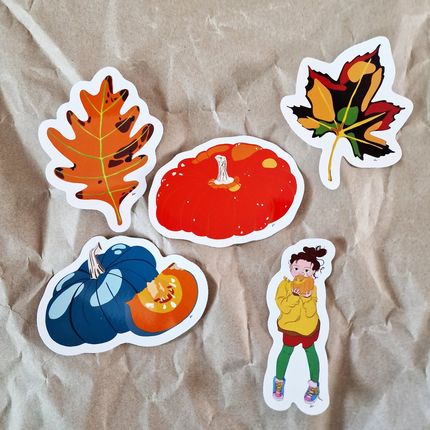 Lot de 5 Stickers "Automne"
