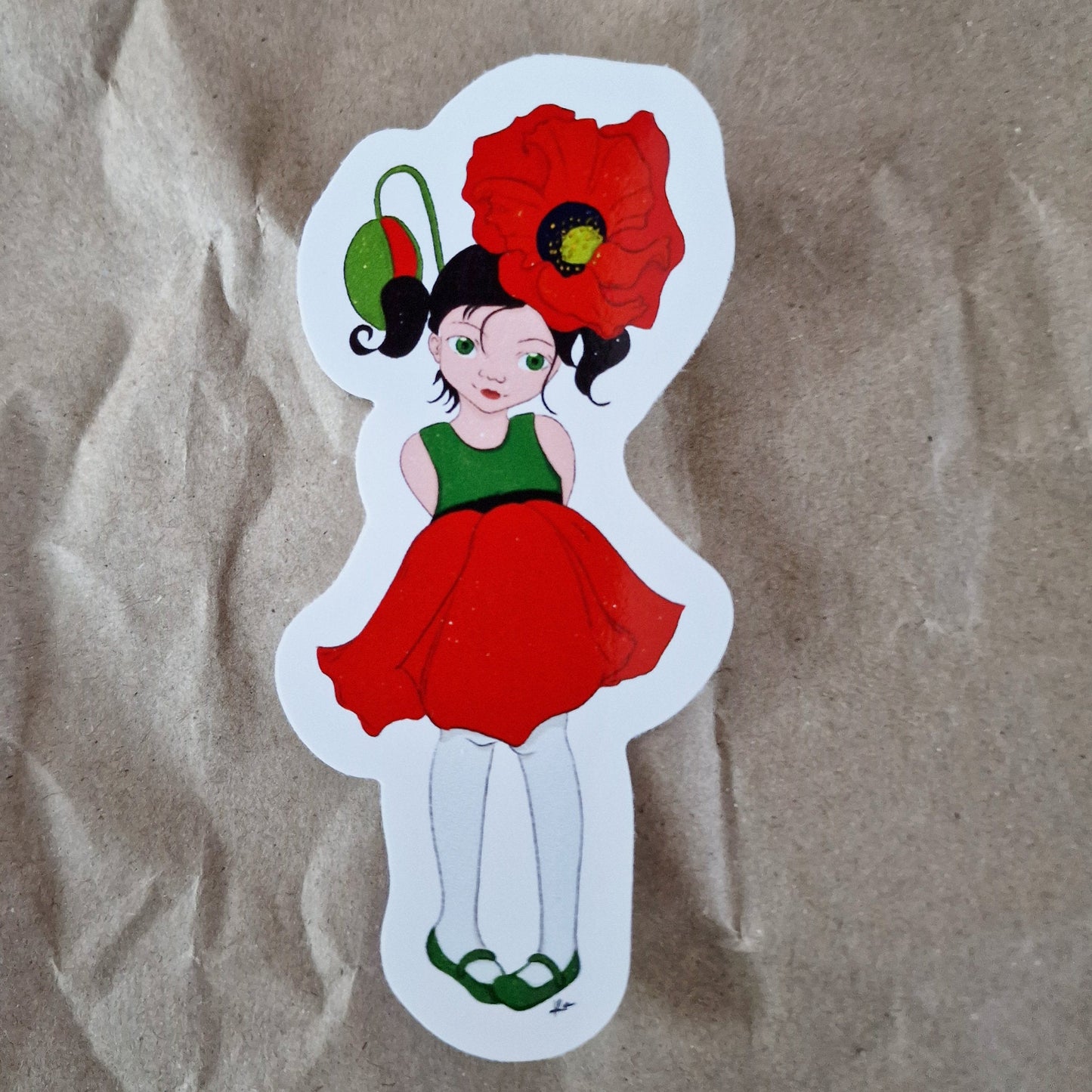 Sticker "Suki, le Coquelicot"